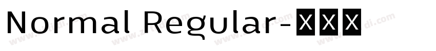 Normal Regular字体转换